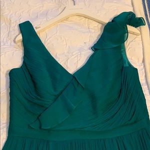JCrew green chiffon dress size 8